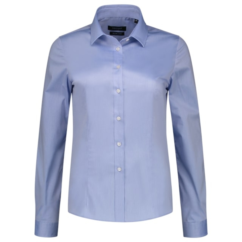 Fitted Stretch Blouse – Hemd Damen