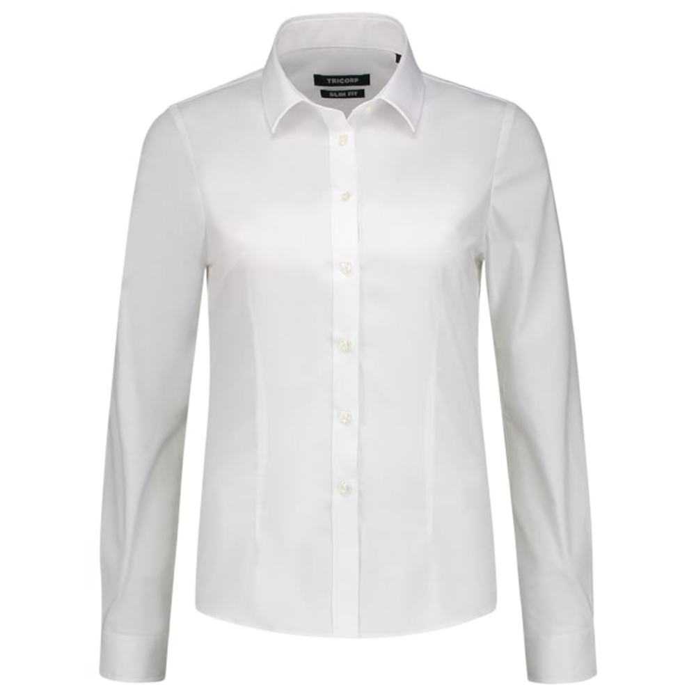 Fitted Stretch Blouse – Hemd Damen
