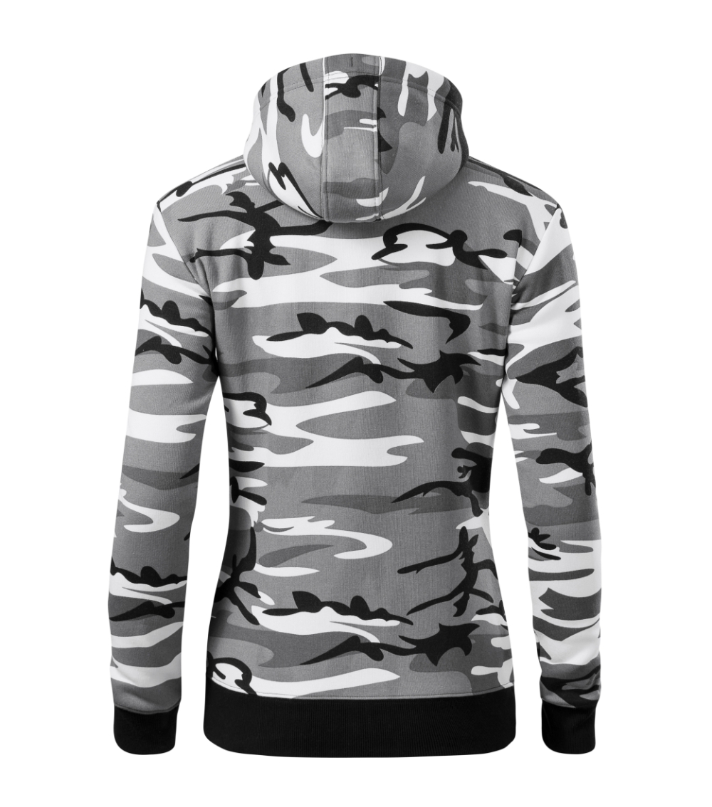 Camo Zipper – Sweatshirt Damen